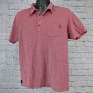 Oakley Golf Short Sleeve Heather Red Knit Polo